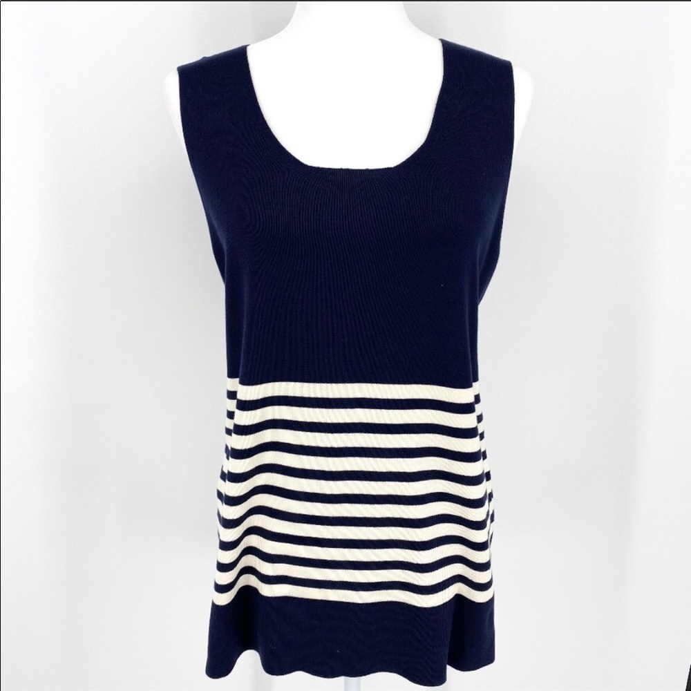 RALPH LAUREN | Navy Sleeveless Sweater Vest Tank